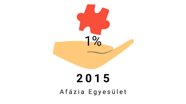 Adó 1% (egyszázalék) eredmények 2015-ben Afázia Egyesület